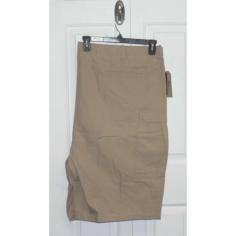 Frye and Co. Big Tall Drawstring Waist Regular Fit Cargo Short Cornstalk 52W $65 - Picture 4 of 5